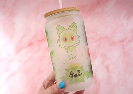 Green Cutie Frosted Glass