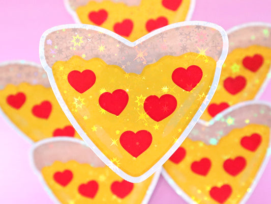 Holographic Pizza Sticker